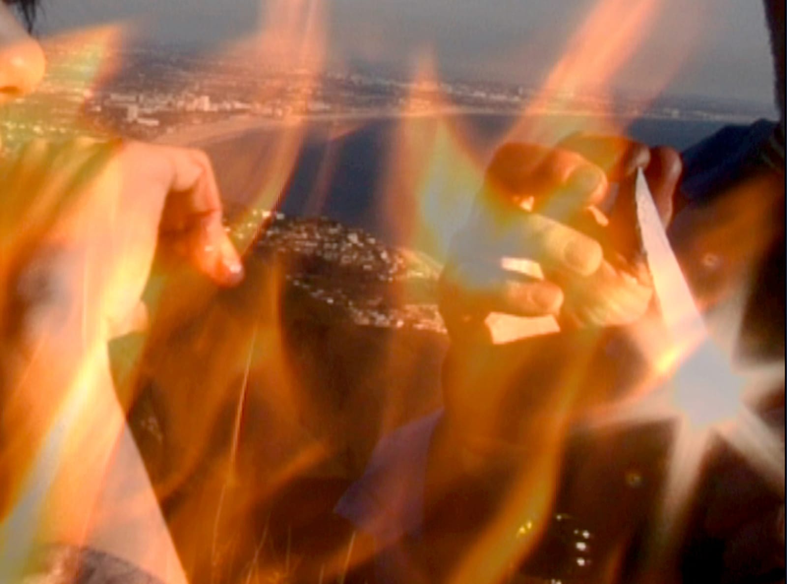 Michel Auder, LA ON FIRE, 2008