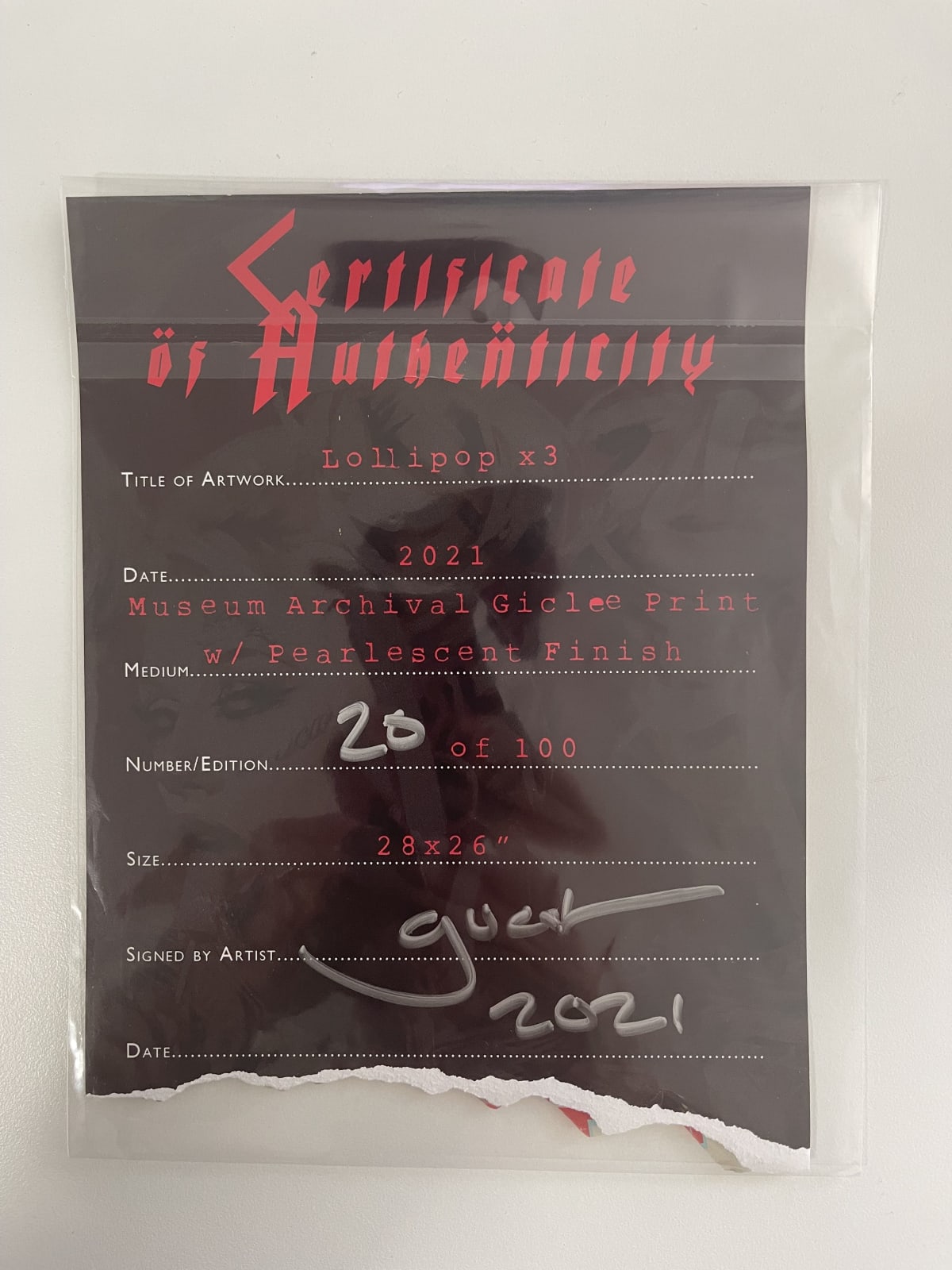 Chris Guest, Lollipop x3, 2021