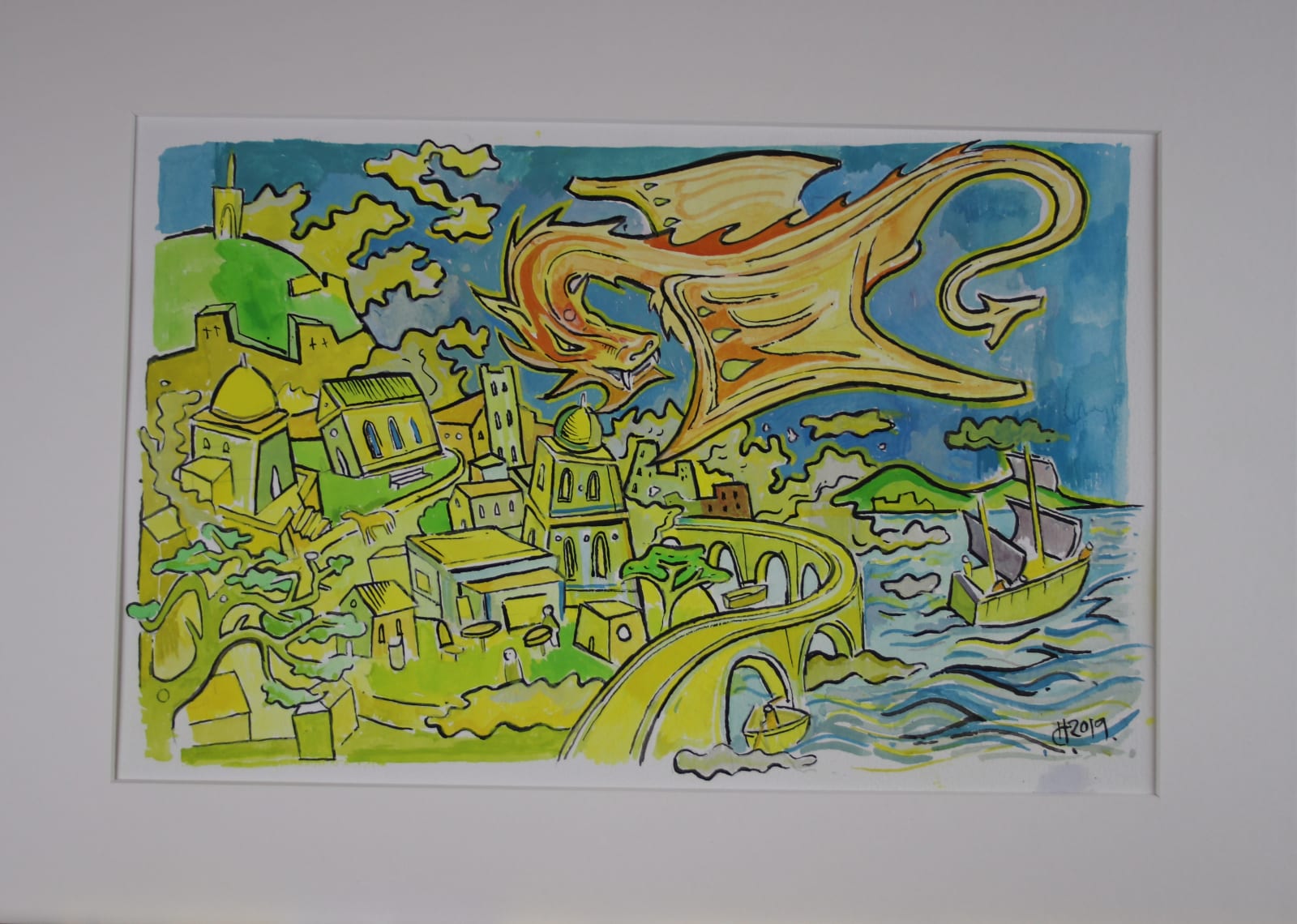 Henry Cockburn, Dragon Storming City, 2019