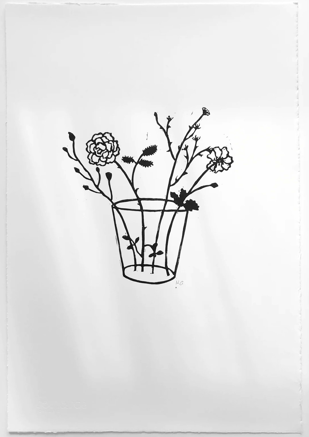 Hugo Guinness classic prints (unframed), Flowers in Glass No. 2