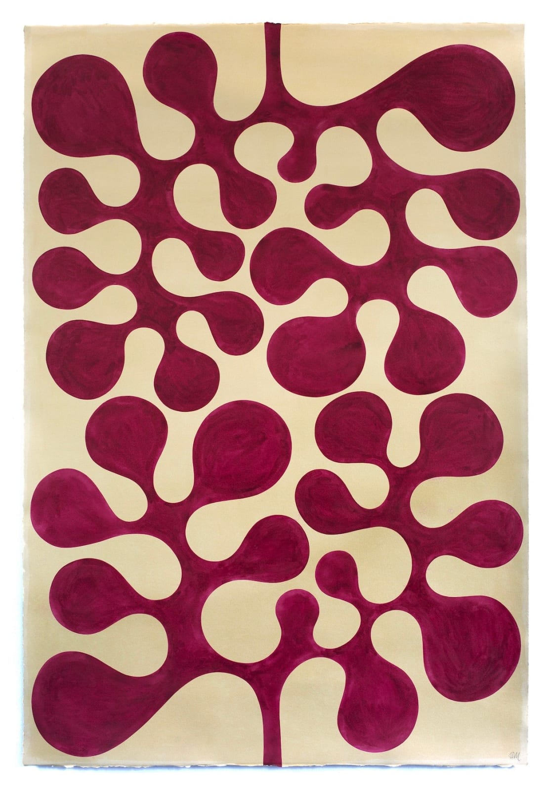 Henrietta Molinaro paintings, Leaf Study: Counterpoint in Lilac, 2025