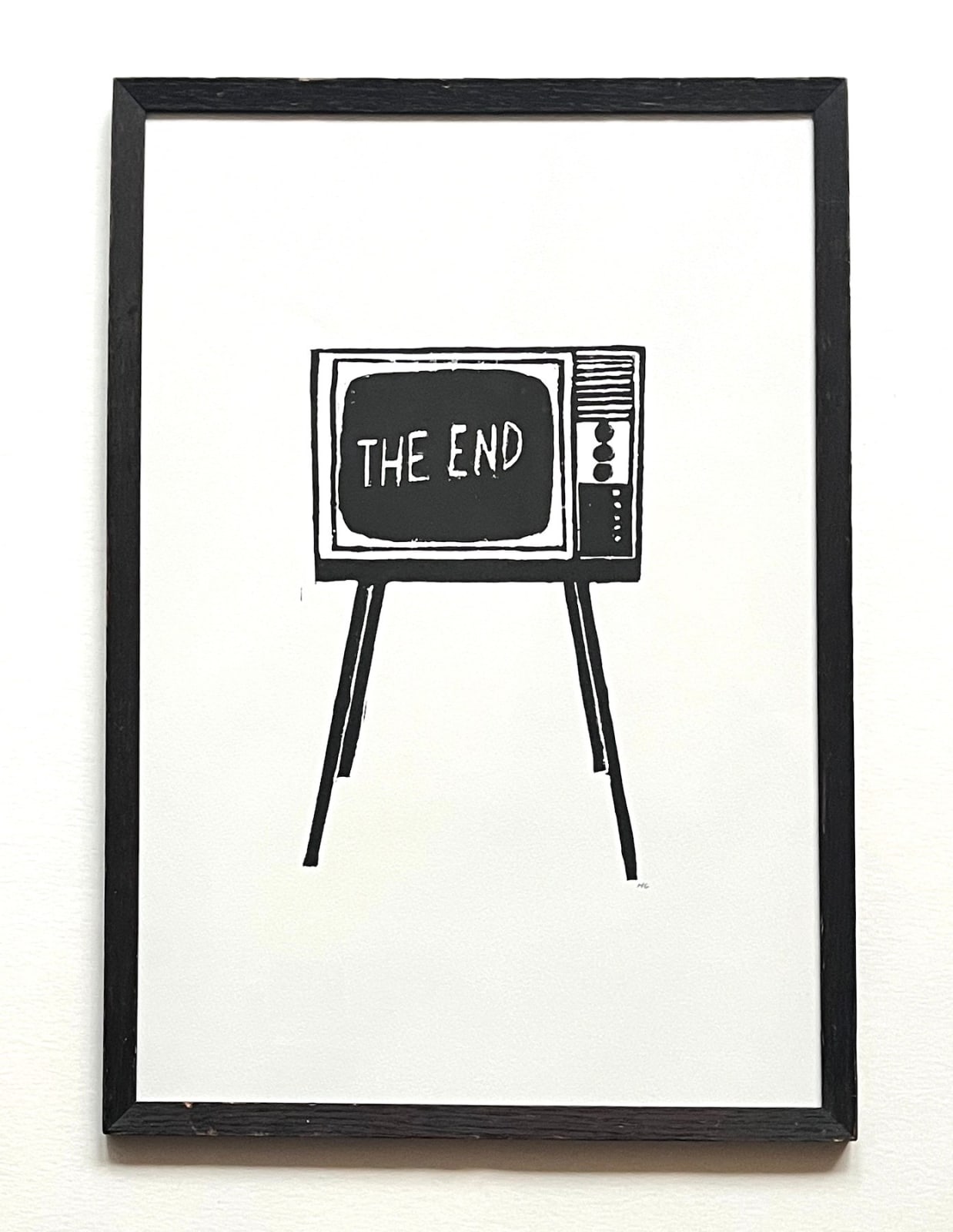 Hugo Guinness classic prints (framed), The End on TV, 2026