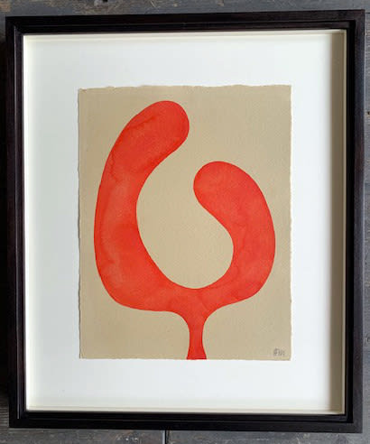 Henrietta Molinaro paintings, Leaf Study, 2023