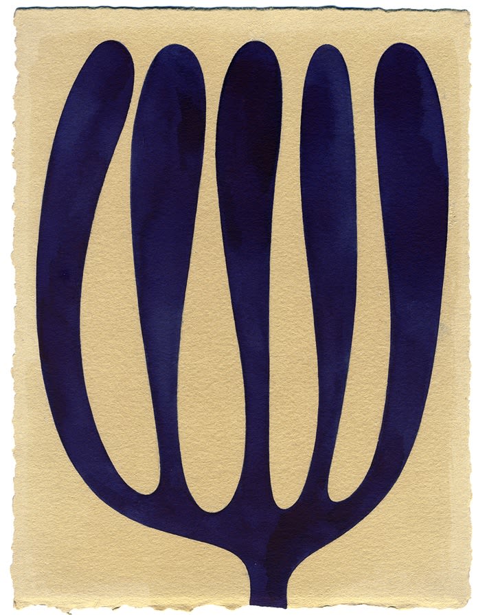 Henrietta Molinaro paintings, Leaf Study, 2024