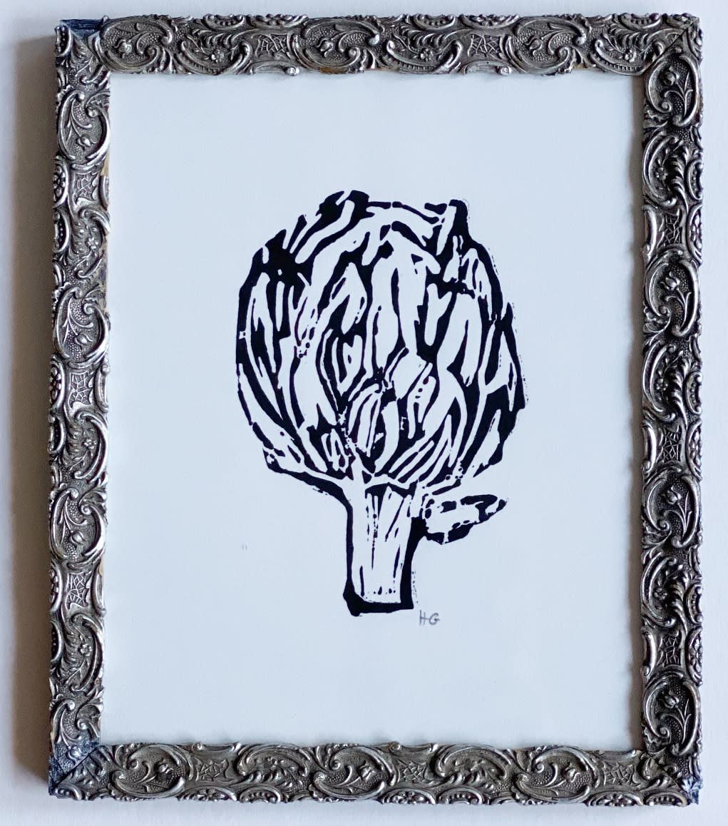 Hugo Guinness classic prints (framed), Artichoke, 2022