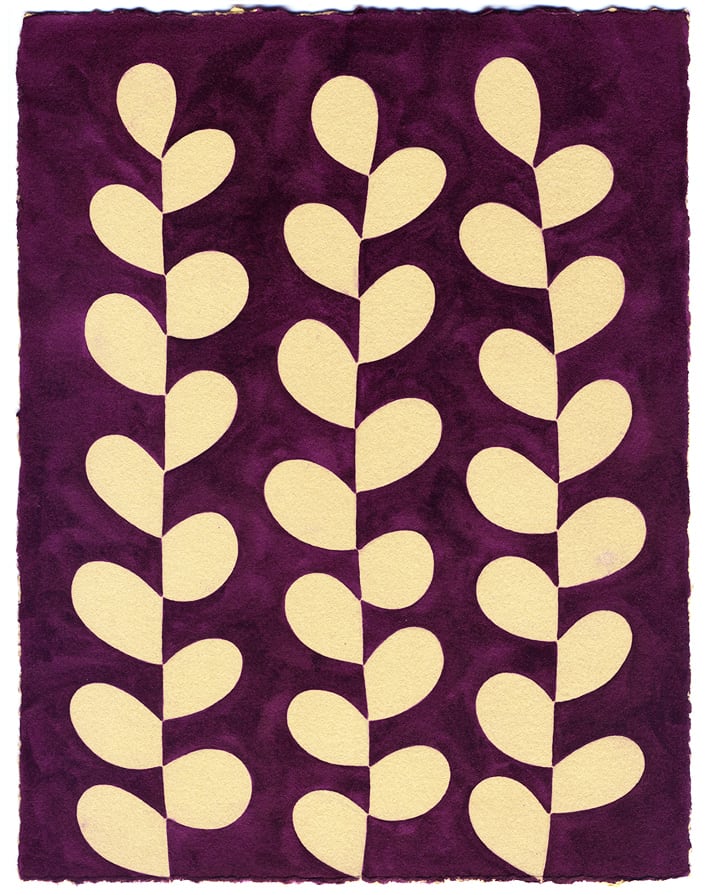 Henrietta Molinaro paintings, Leaf Study, 2024