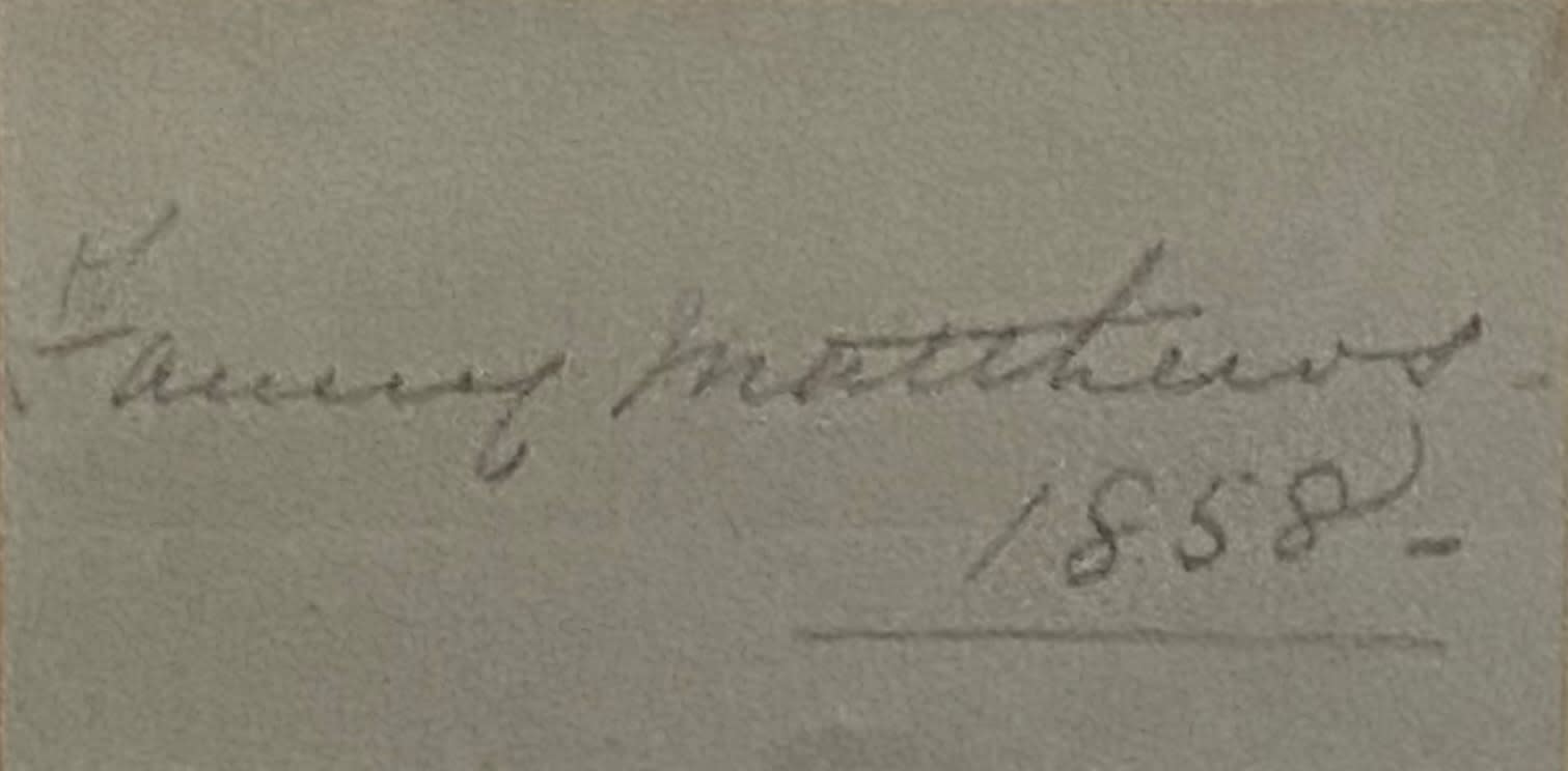 Fanny Matthews, Mushrooms sketch, 1858