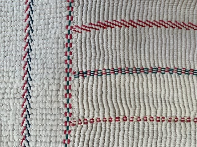 Vintage Indian Kantha Quilt