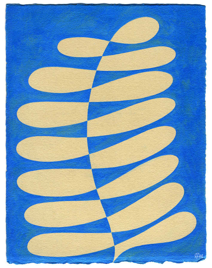 Henrietta Molinaro paintings, Leaf Study, 2024