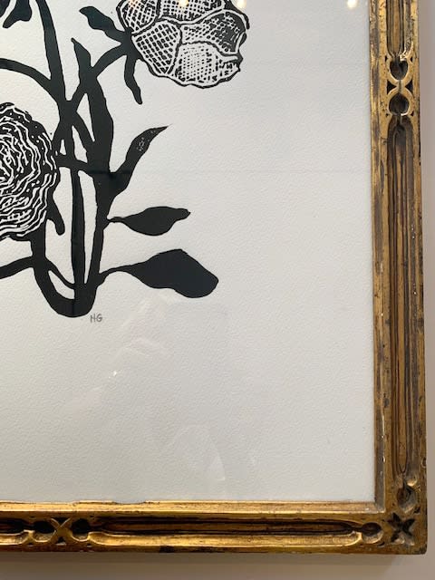 Hugo Guinness floral prints (framed), Gothic Rose, 2023
