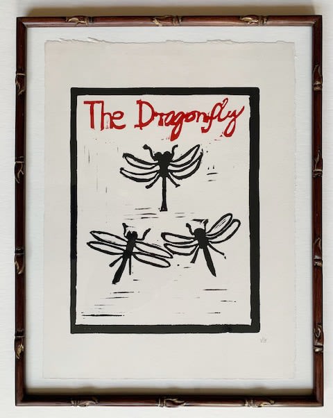 Hugo Guinness classic prints (framed), Dragonfly, 2022