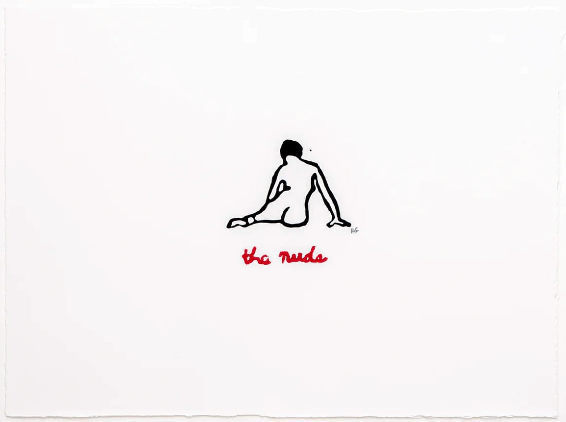 Hugo Guinness classic prints (unframed), The Nude
