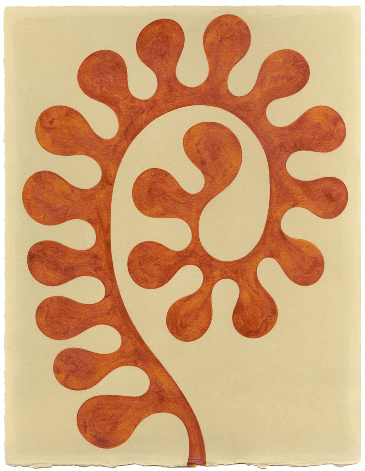 Henrietta Molinaro paintings, Leaf Study, 2025