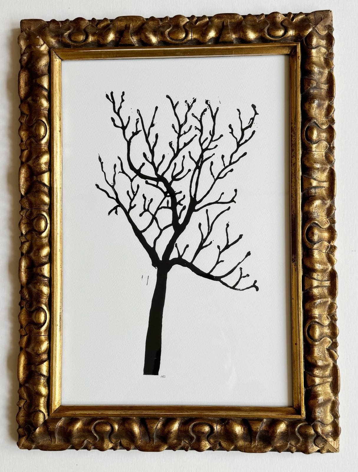 Hugo Guinness floral prints (framed), Tree with Buds, 2024
