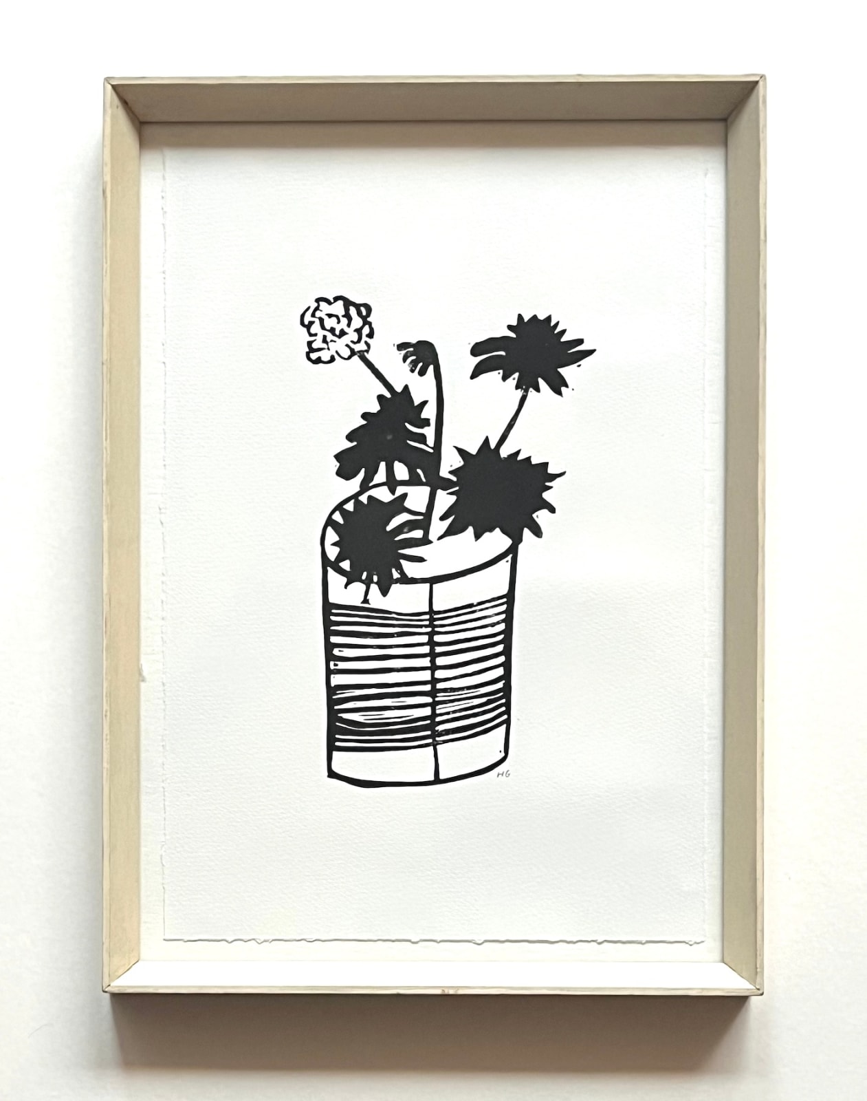 Hugo Guinness floral prints (framed), Can of Flowers, 2025