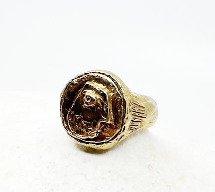 Claudia Rankin, Collage face ring 1, 2025