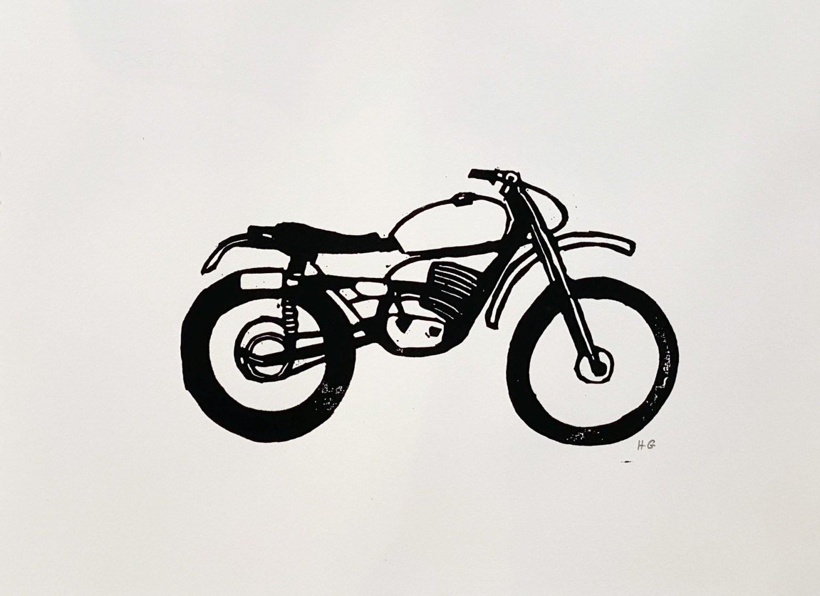Hugo Guinness classic prints (unframed), Motor Cycle