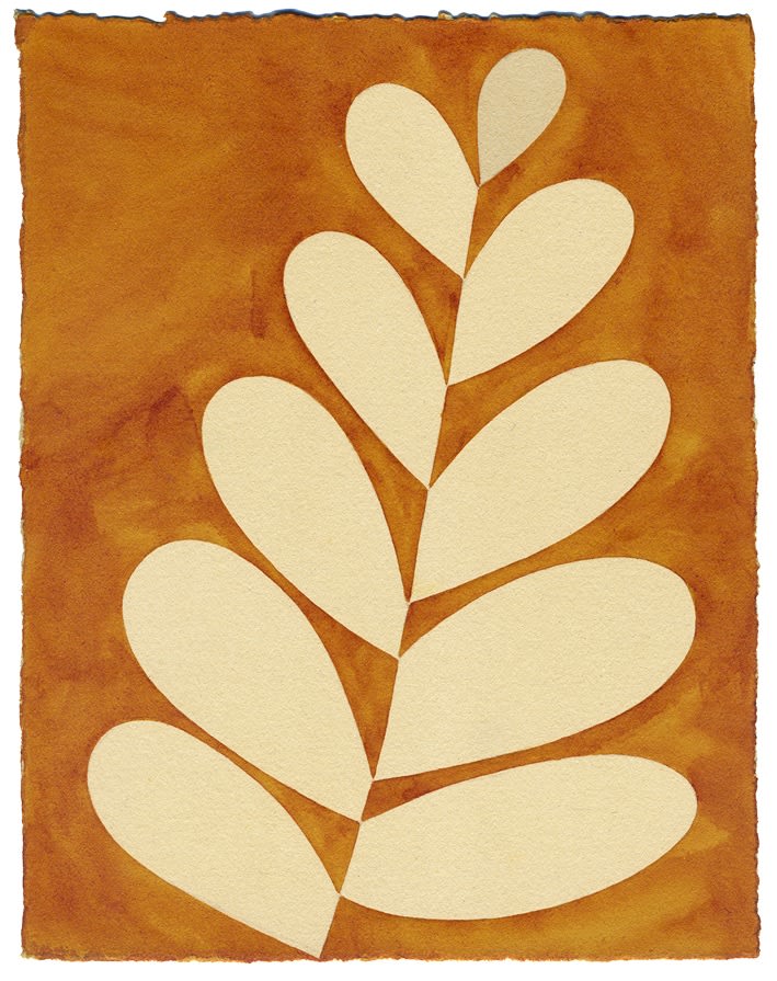 Henrietta Molinaro paintings, Leaf Study, 2024