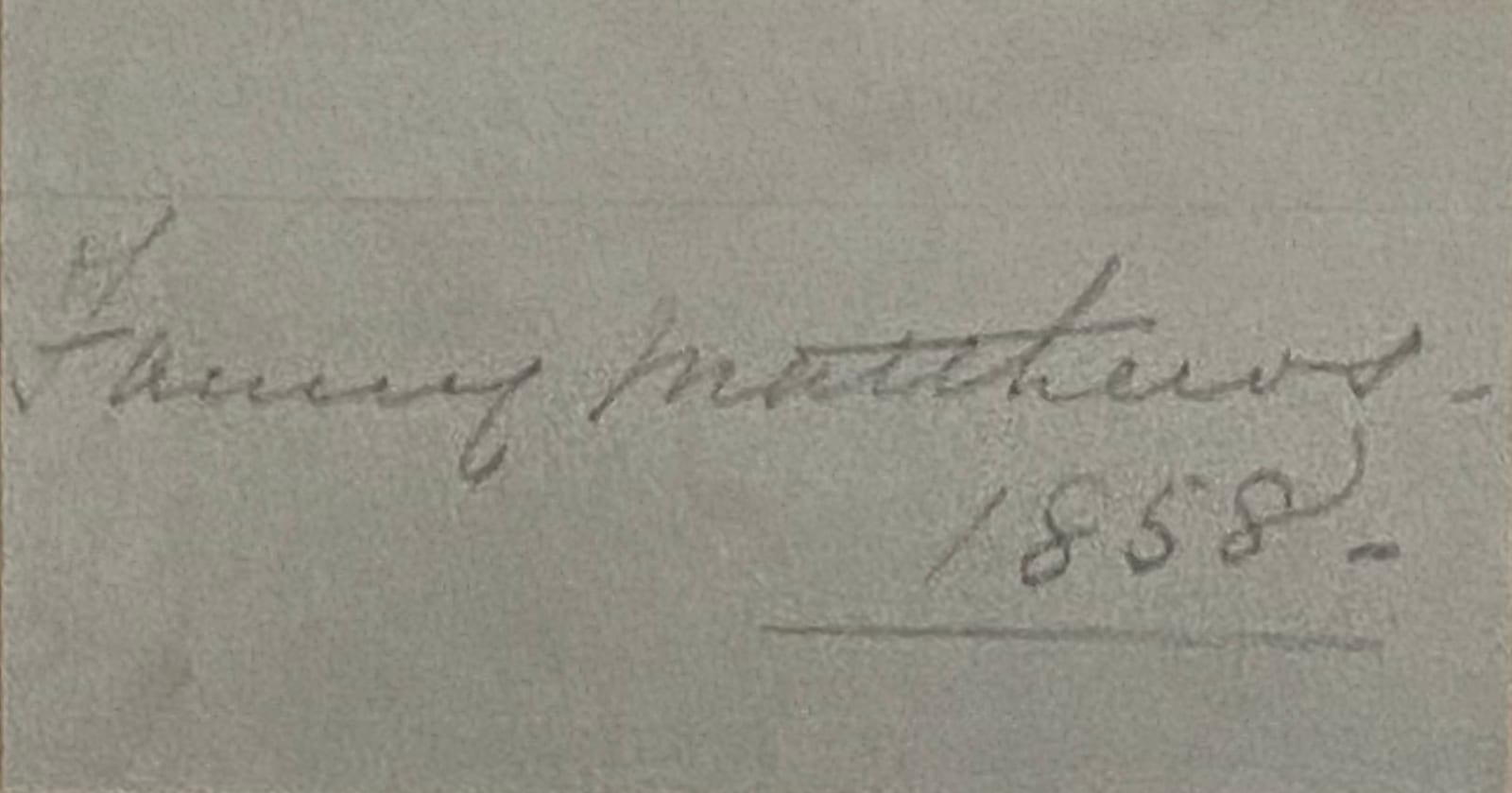 Fanny Matthews, Mushrooms sketch, 1858