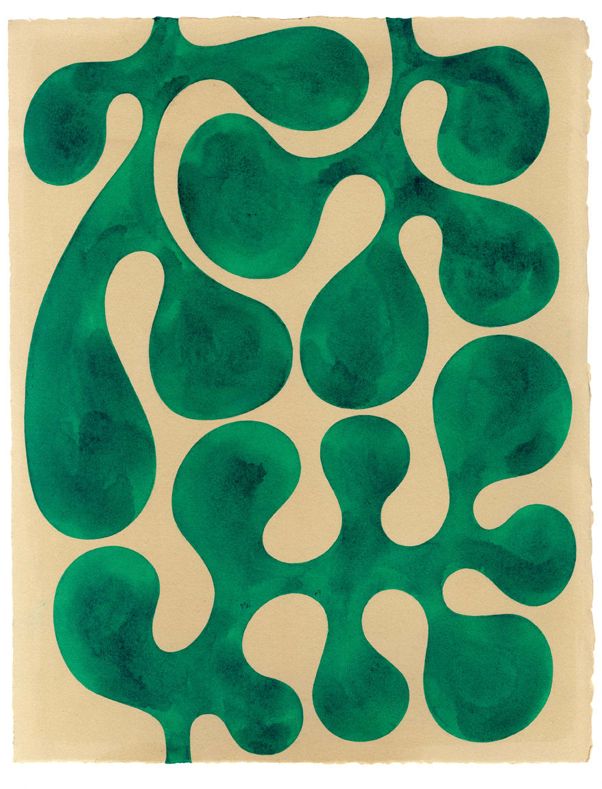 Henrietta Molinaro paintings, Leaf Study, 2023