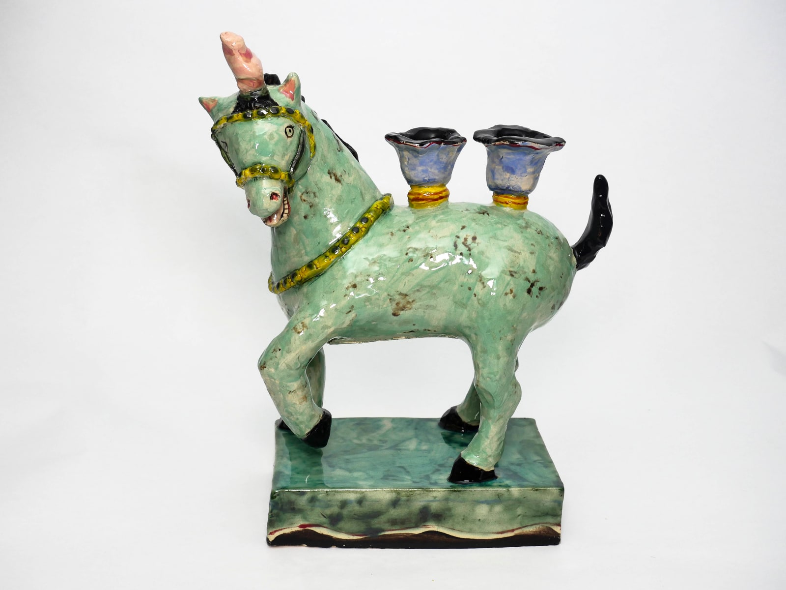 Claudia Rankin, Jade Horse Candleholder, 2025