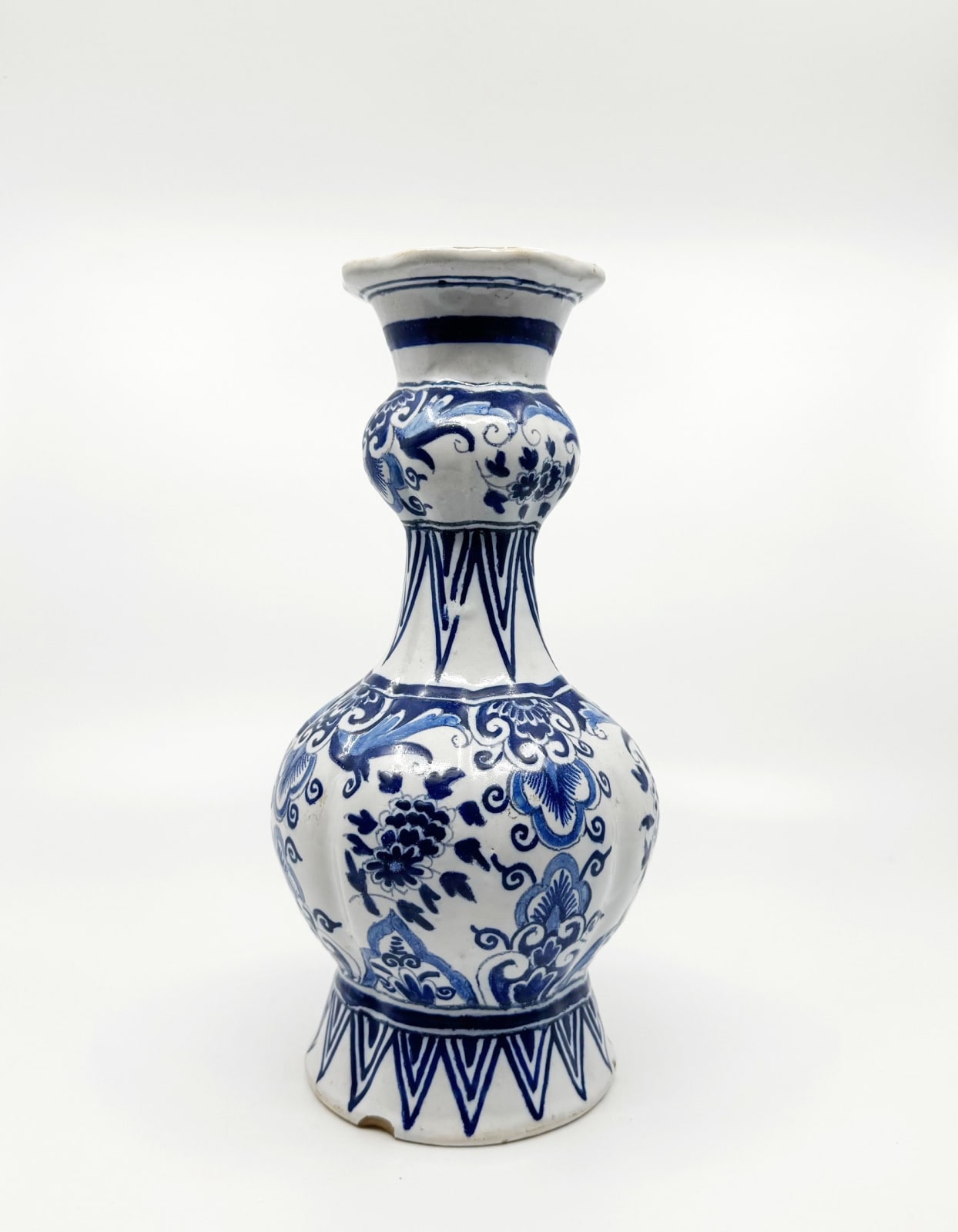 C18th Delft Onion Vase