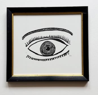 Hugo Guinness classic prints (framed), Eye, 2025
