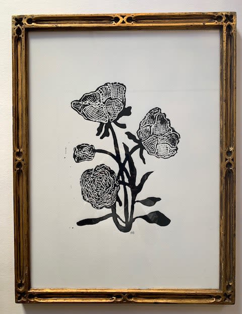 Hugo Guinness floral prints (framed), Gothic Rose, 2023