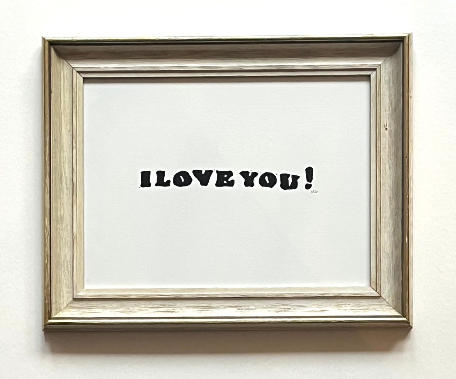 Hugo Guinness classic prints (framed), I Love You, 2026