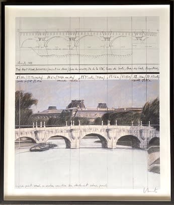 Christo's Wrapped Pont Neuf Paris France Poster – Poster Museum