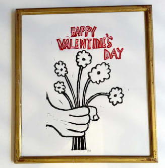 Hugo Guinness classic prints (framed), Happy Valentine's Day, 2024