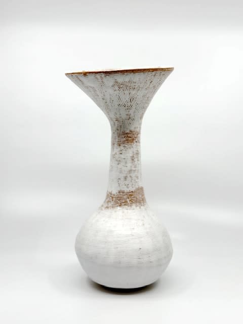 Iva Polachova, Funnel top bulbous vase, 2025