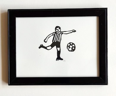 Hugo Guinness classic prints (framed), Footballer, 2025