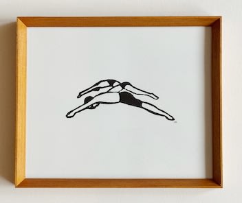 Hugo Guinness classic prints (framed), Swimmers, 2025
