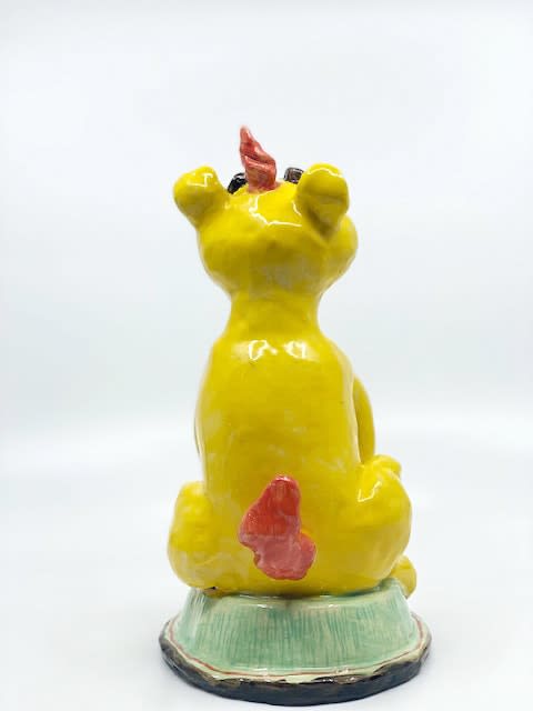 Claudia Rankin, Yellow Foo Dog Sculpture, 2023