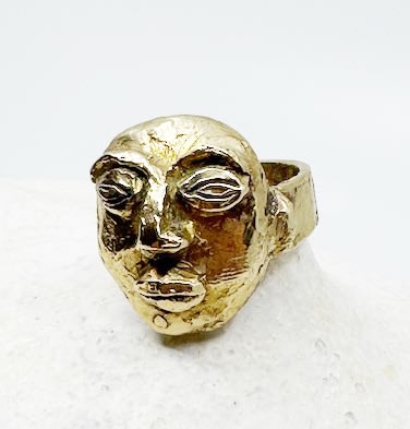 Claudia Rankin, Etruscan face ring 1, 2025
