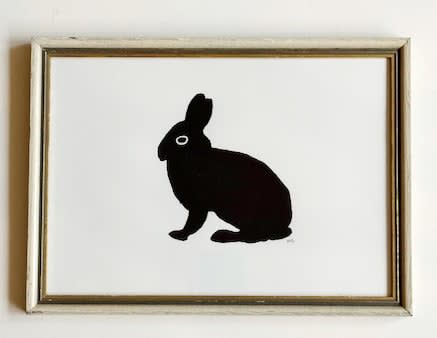 Hugo Guinness classic prints (framed), Black Bunny 1, 2025