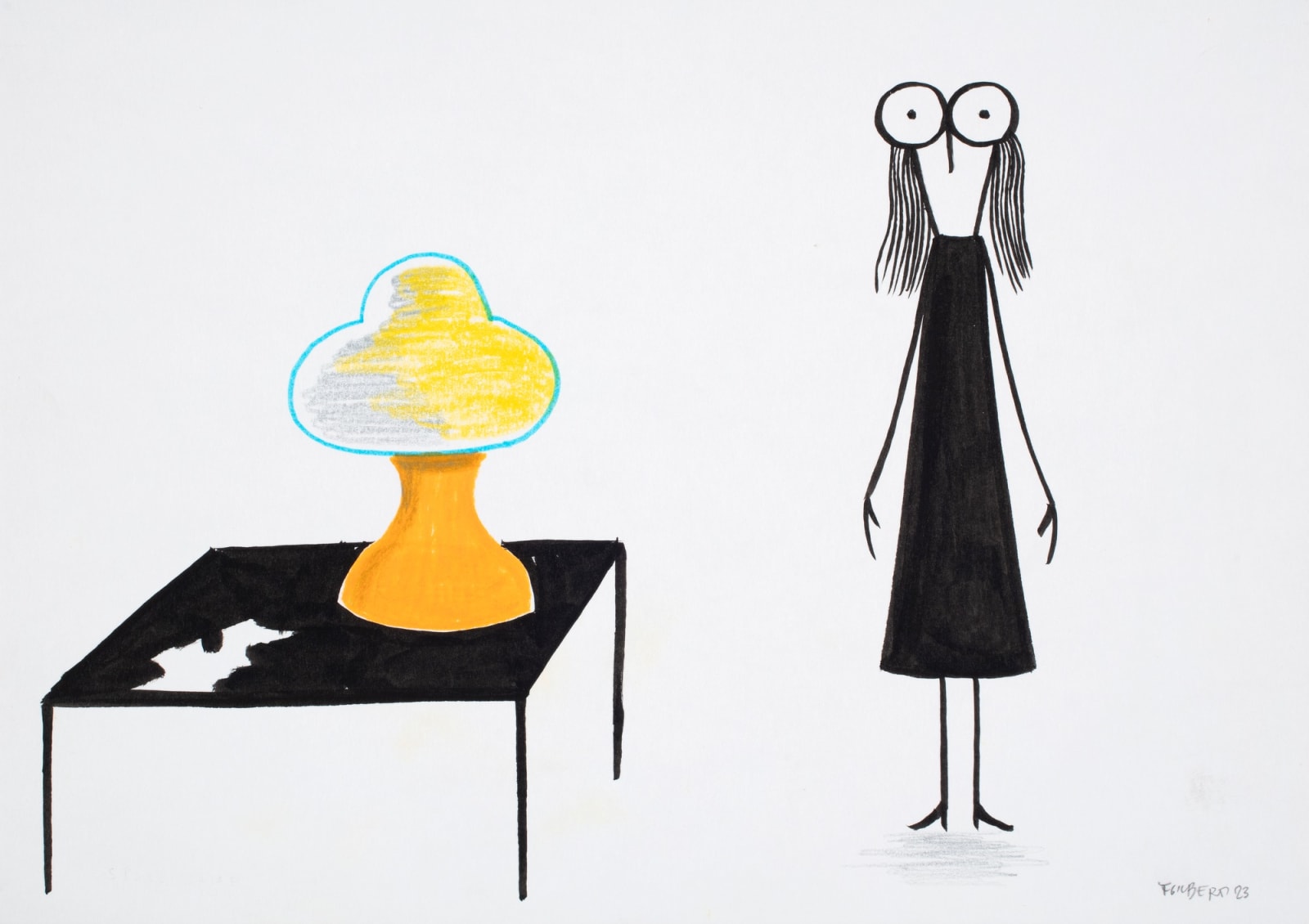 Fausto Gilberti, Space lamp, 2023