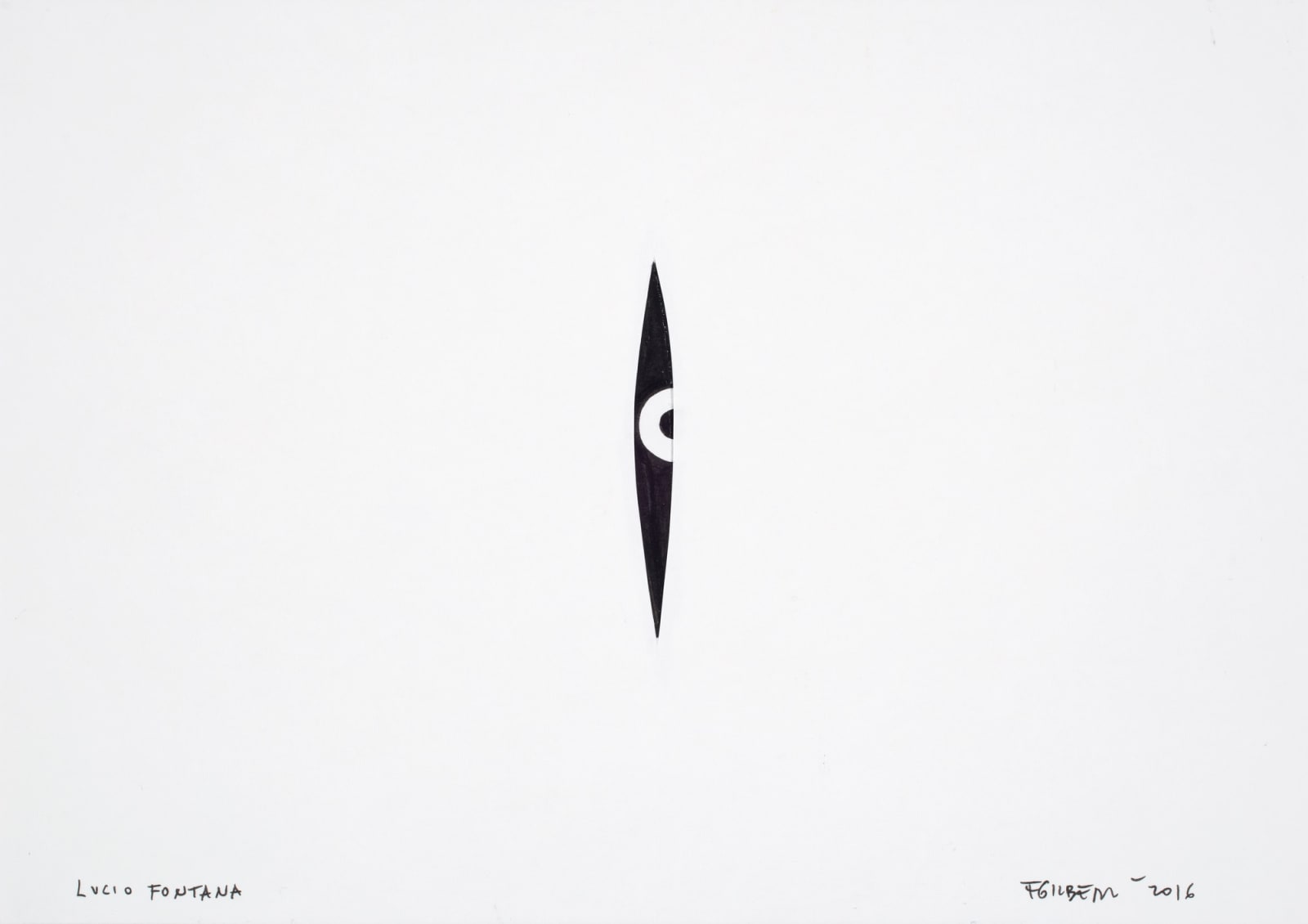 Fausto Gilberti, LUCIO FONTANA , 2016