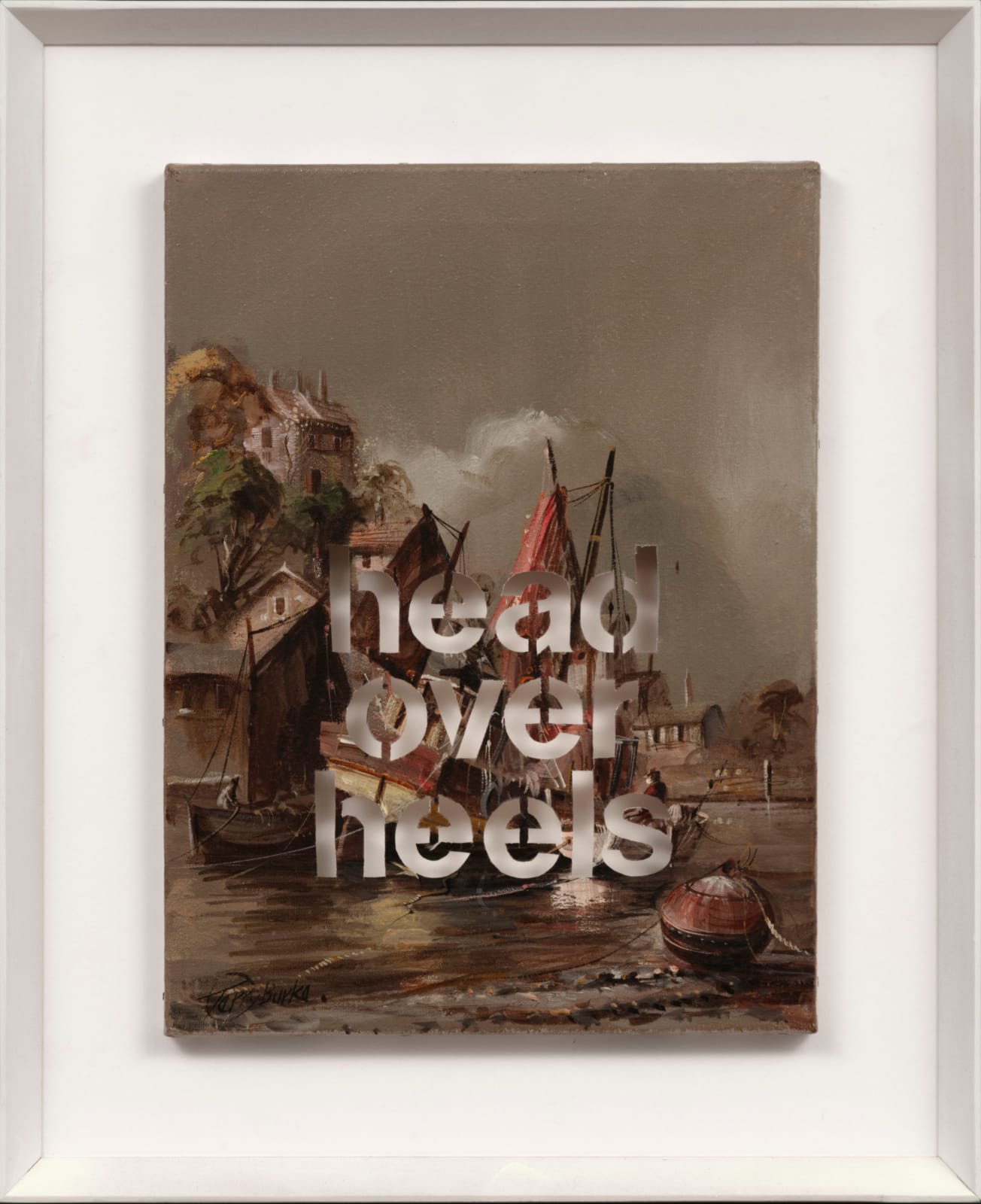 Amikam Toren, Armchair Painting (Head over heels), 2024