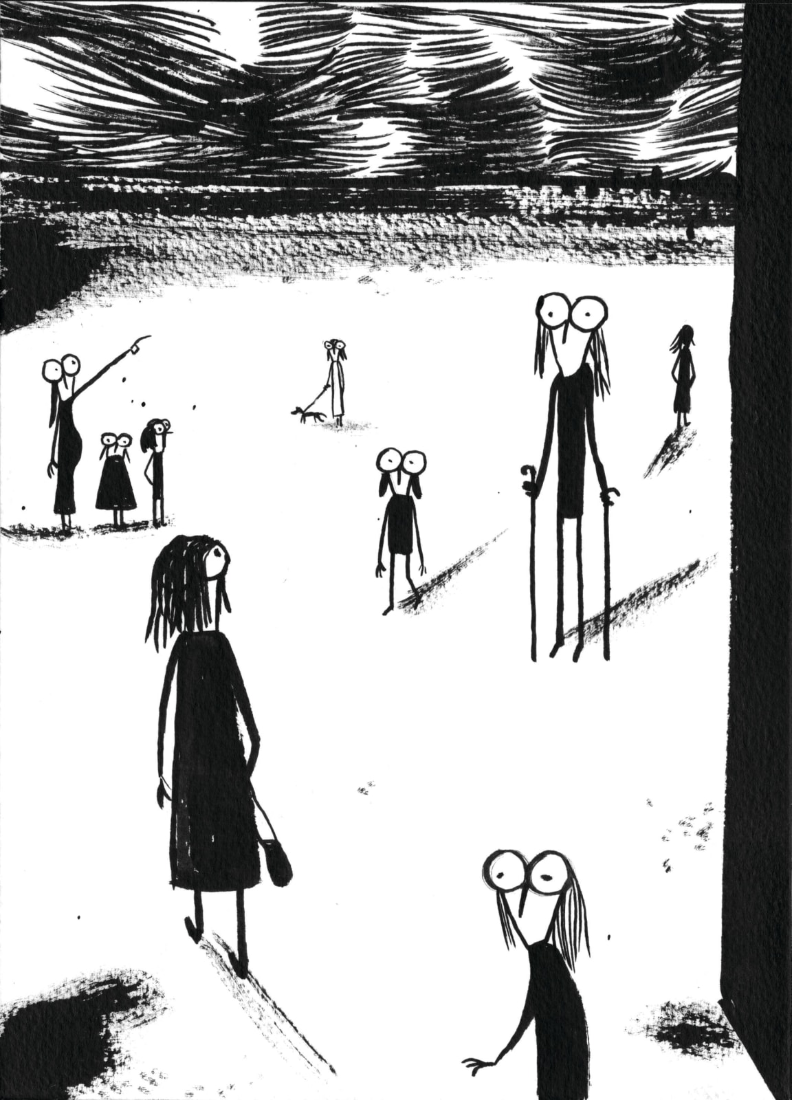 Fausto Gilberti, Omaggio a lowry, 2024