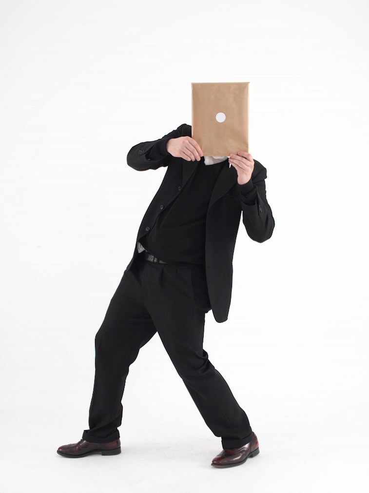 Federico Luger, In the Round White Cube (self portrait), 2013
