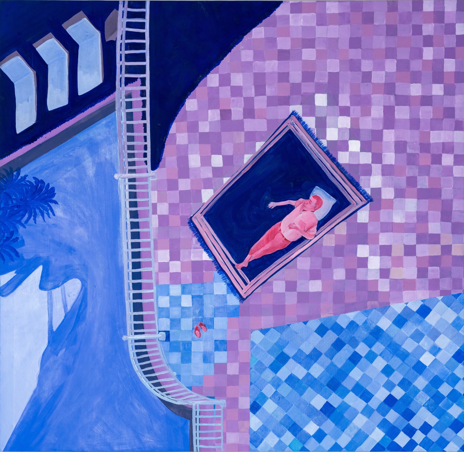 Ameni Abida, Baba on the Terrace, 2024