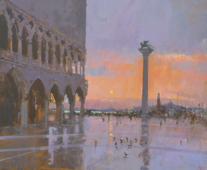 David Sawyer, BLOOD ORANGE SKY, THE PIAZZETTA, VENICE