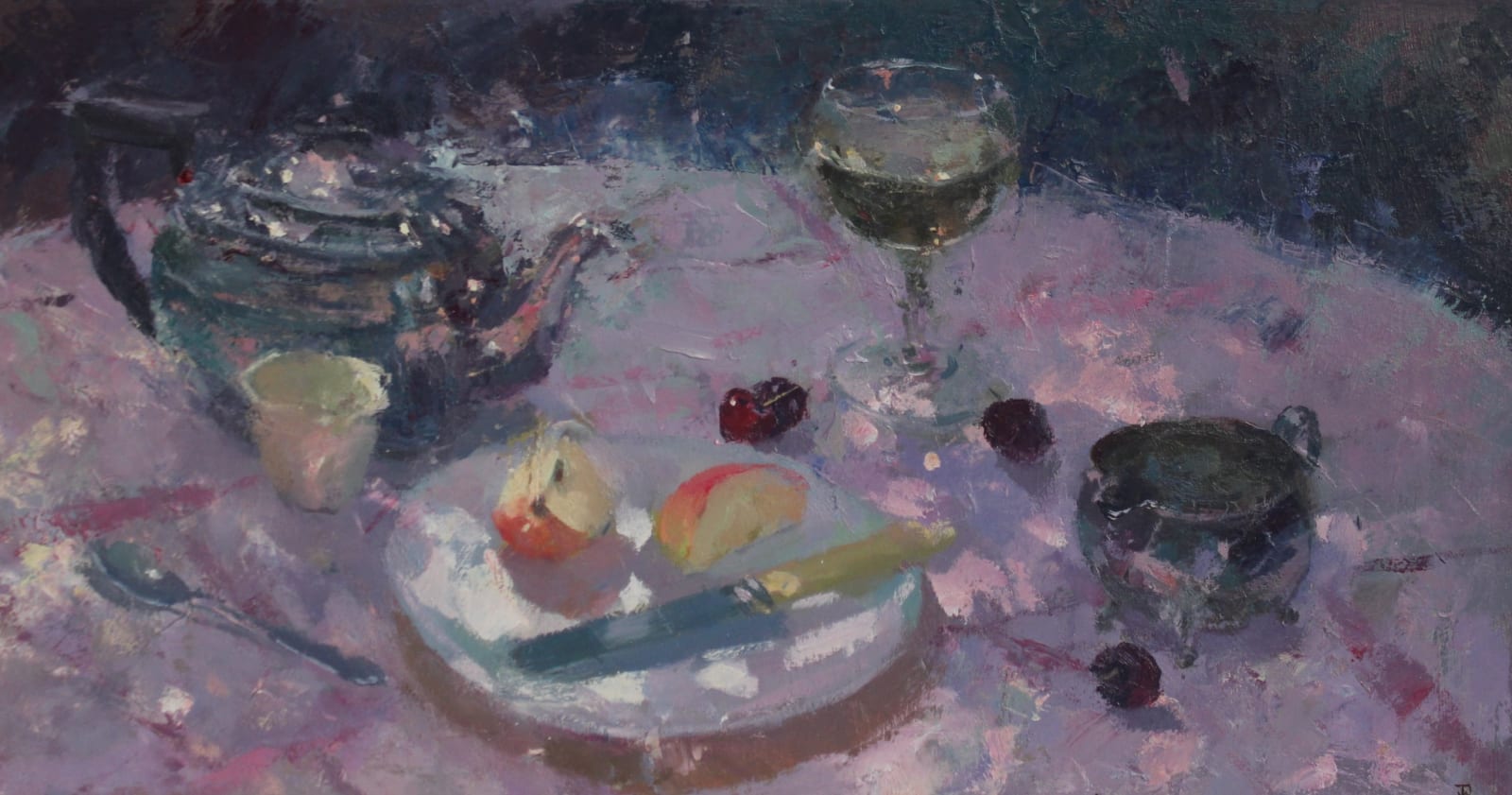 Jacqueline Williams, OUTDOOR STILL LIFE WITH CHERRIES