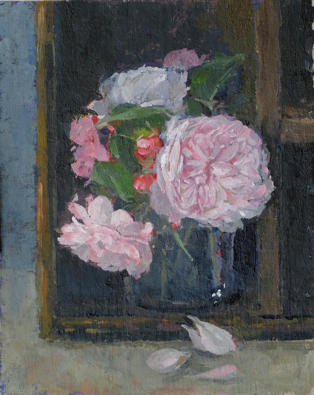 Pamela Kay, ROSE FANTIN-LATOUR IN A GLASS