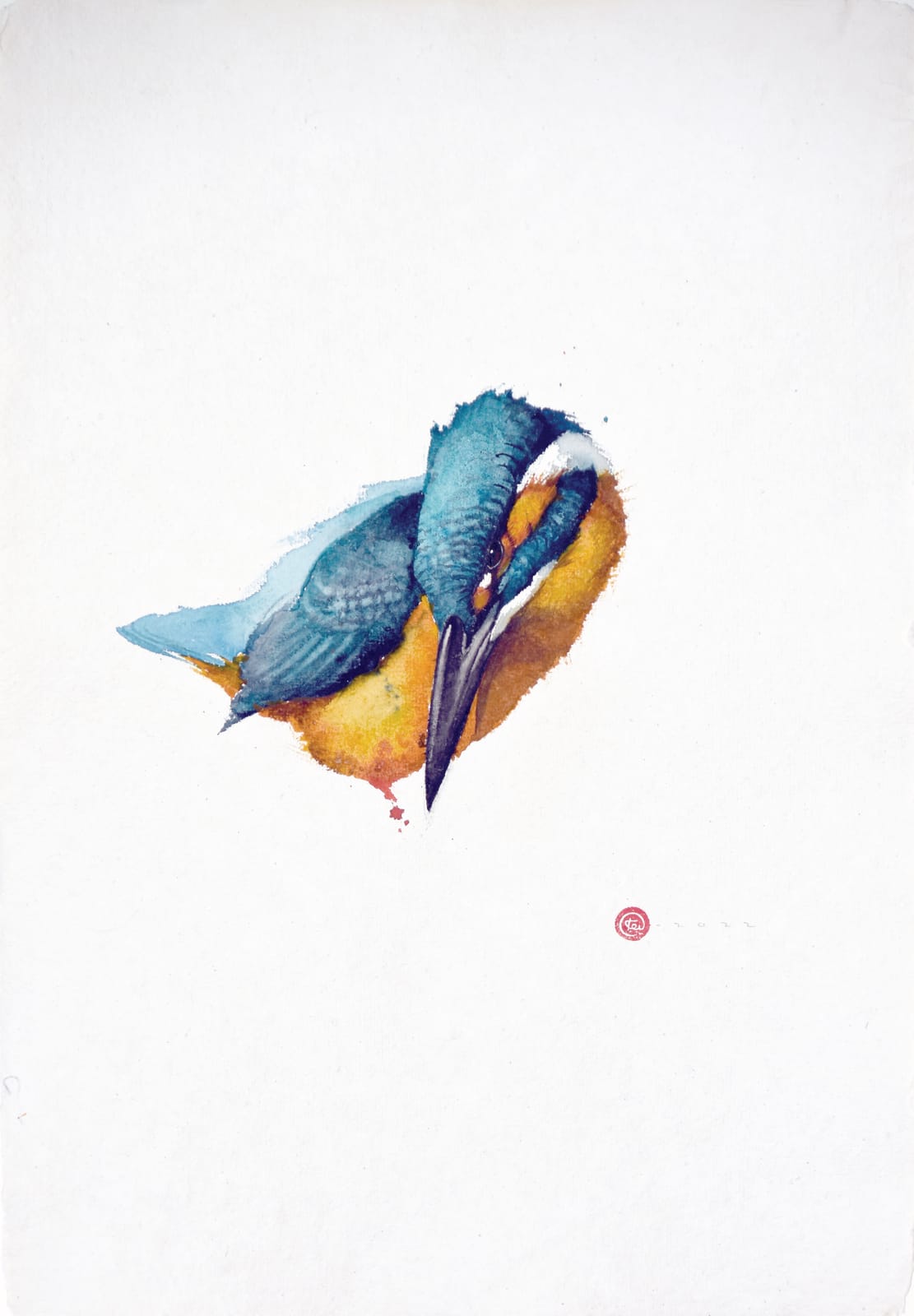 Karl Martens, KINGFISHER II (Unframed), 2022