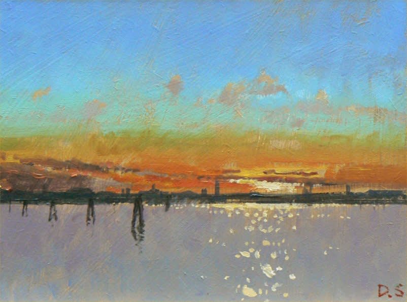 David Sawyer, SUNRISE OVER THE LAGOON, VENICE