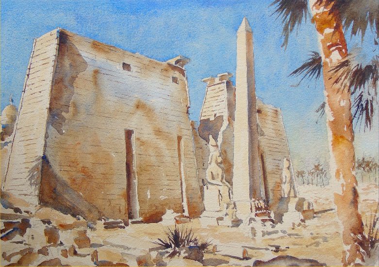 Clive Wilson, THE TEMPLE AT LUXOR