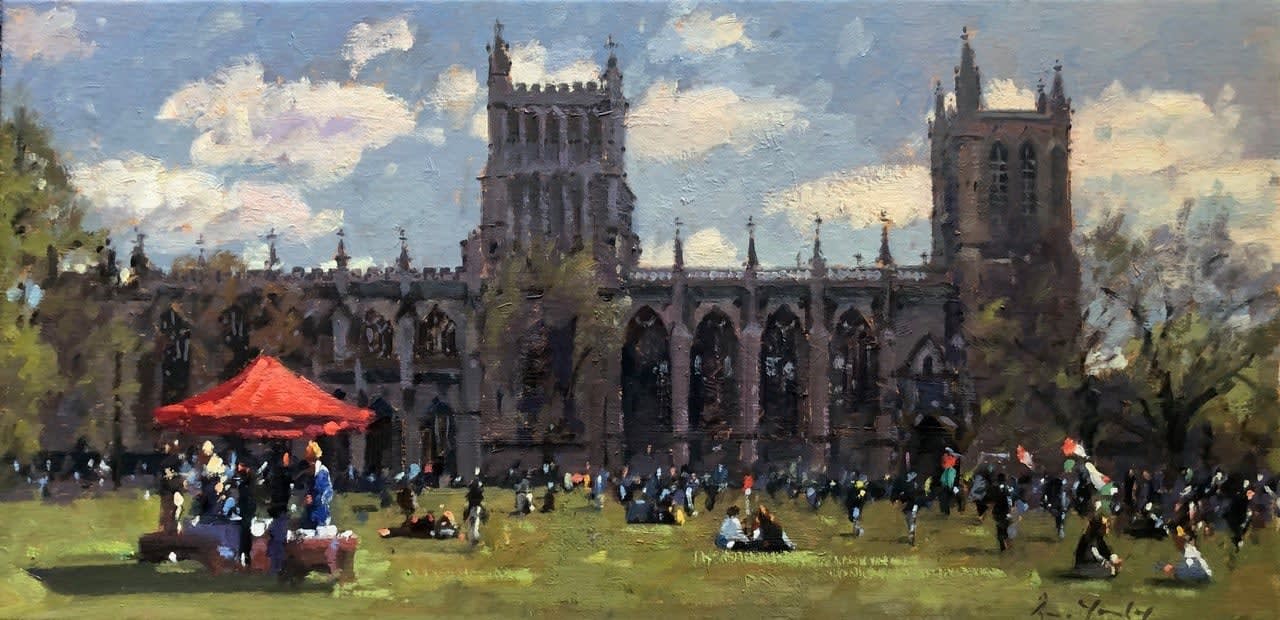 Bruce Yardley, BRISTOL CATHEDRAL FROM COLLEGE GREEN